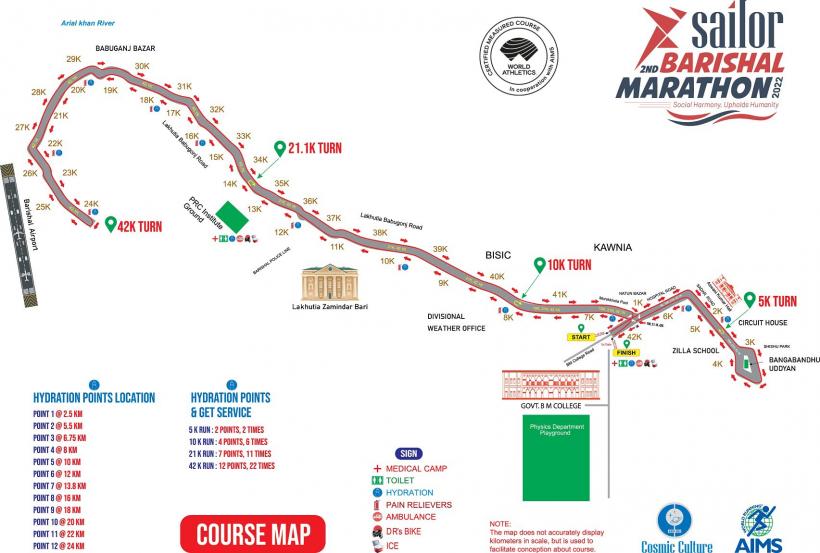 Sailor 2nd Barishal Marathon 2022